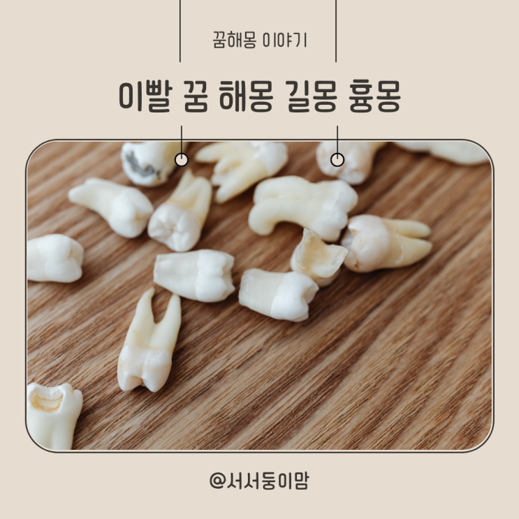  이 빠지는 꿈 해몽 흉몽 길몽 이빨 여러개 빠지는 꿈 우수수 빠지는 꿈 흔들리는꿈
