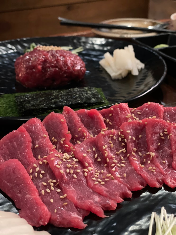  [사상 소화식당] 부산 주례 냉정역 육회 사시미 맛집 소화식당 육회 처돌이 인정 RAW DISHES BEEF SASHIMI