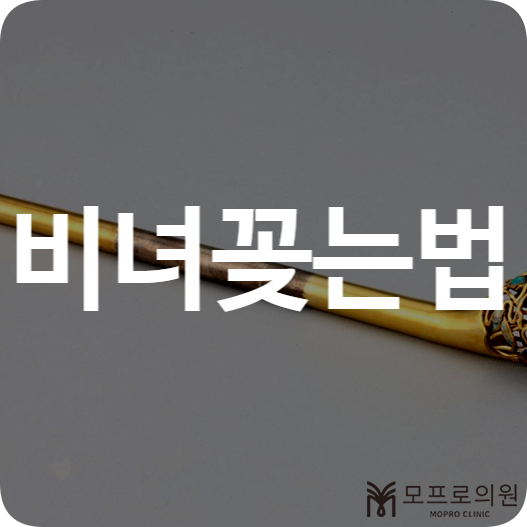 비녀꽂는법 사용법 고문 올림머리 U비녀 머리카락