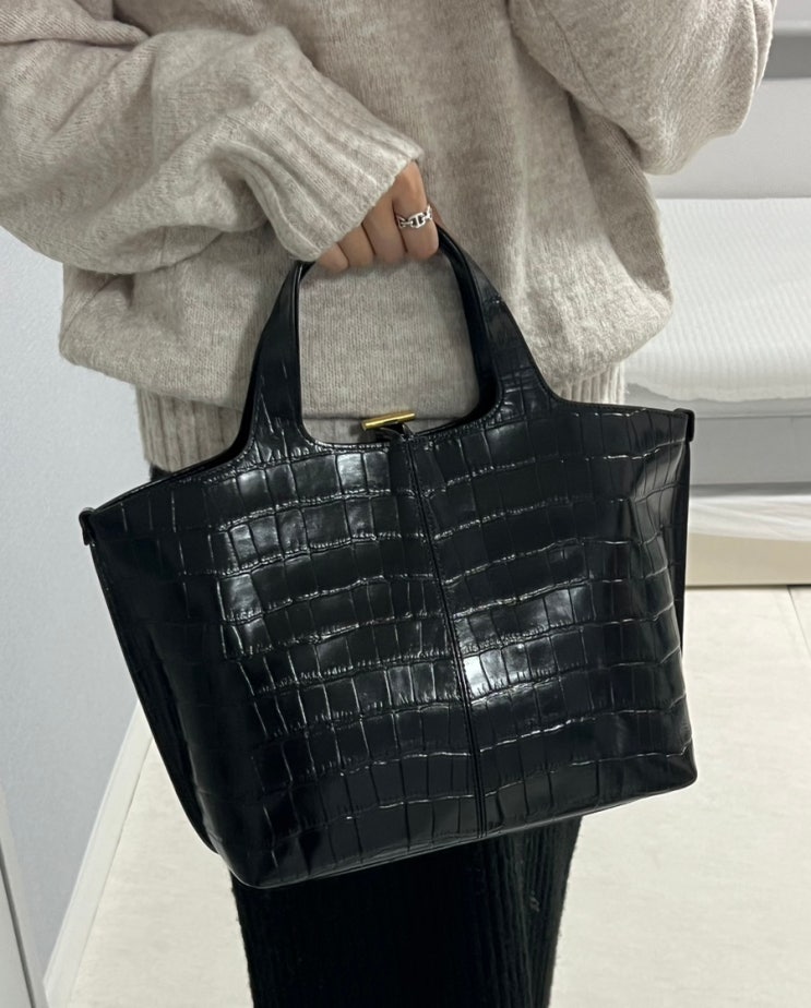  아뜰리에 드 루멘 파니에 토트백 패턴블랙 후기
