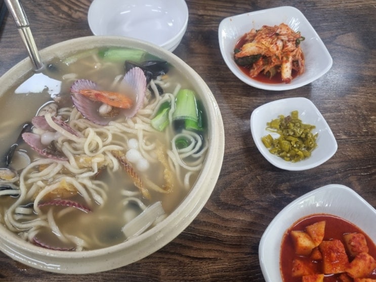 영종도 맛집 내돈내산 황해해물칼국수