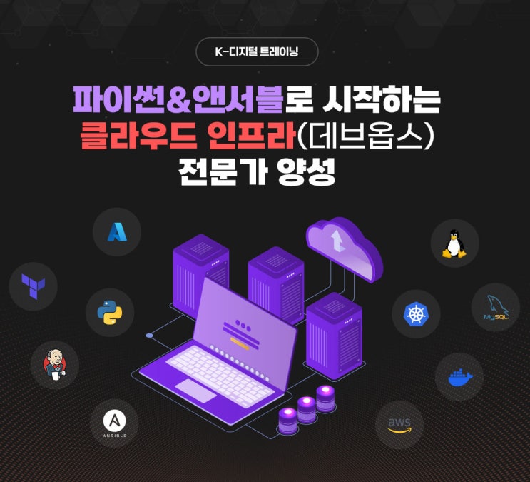  파이썬 & 앤서블로 시작하는 클라우드 인프라 데브옵스 전문가 국비지원 취업 교육 - 구로