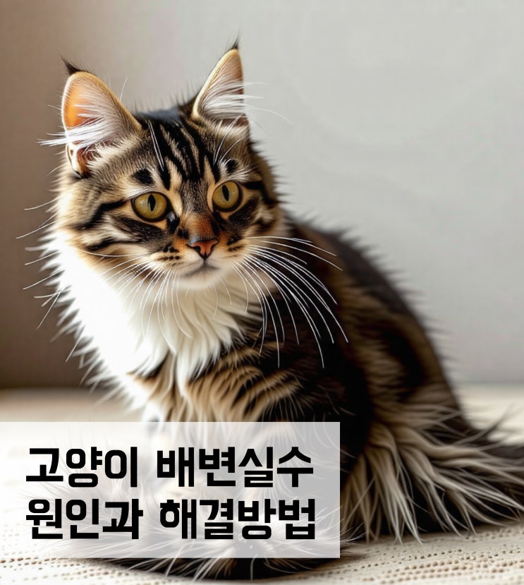  고양이 배변실수 원인과 해결방법