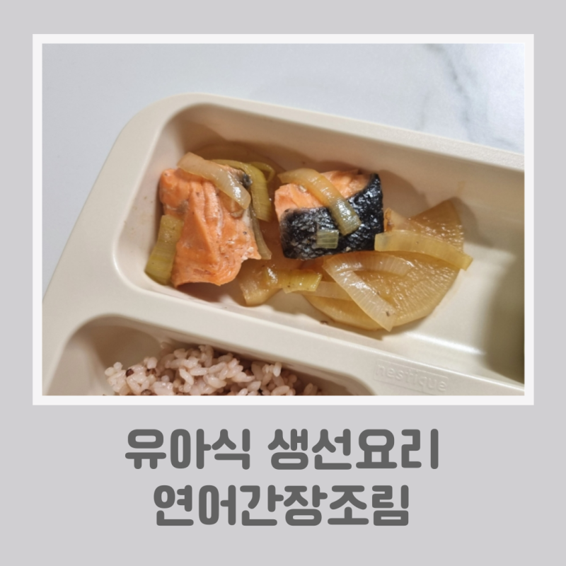 아기 생선조림 유아식 연어요리 연어간장조림