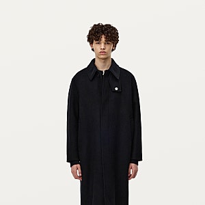 [SOLID HOMME] 24FW 솔리드옴므 블랙 발마칸 코트