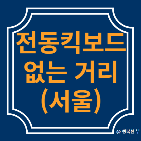  서울시 '전동킥보드없는거리'지정 및 견인 유예기간 없이 견인 시행