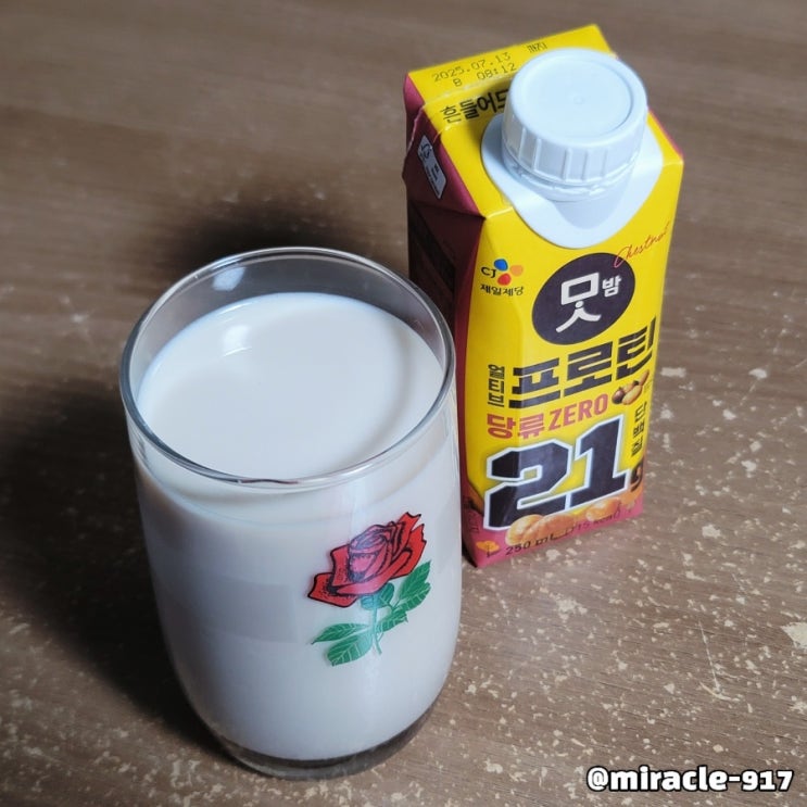  식물성 단백질 당류 제로 CJ제일제당 얼티브 프로틴 밤맛 가격, 칼로리, 맛 내돈내산 리뷰