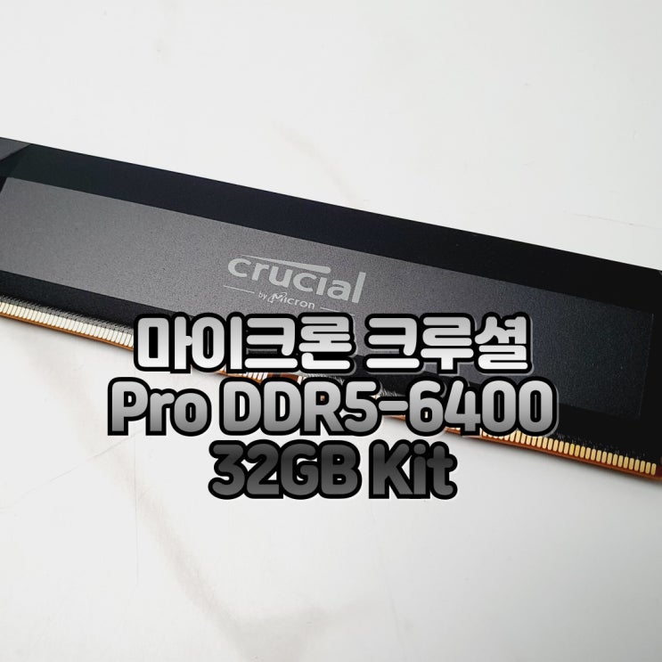  오버클럭 메모리 추천 마이크론 크루셜 Pro DDR5-6400 32GB Kit 대원씨티에스