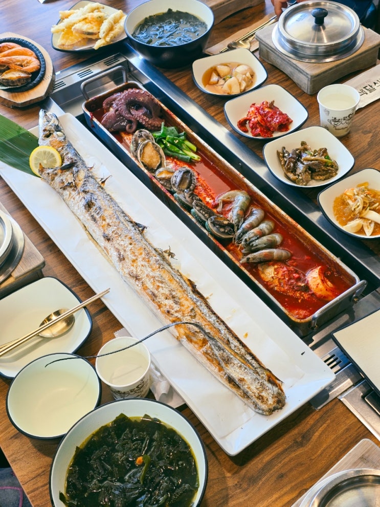  [240927-240929] 2박3일 대가족 제주여행 둘째날 ① 색달식당, 색달해수욕장, 더클리프, 액트몬 보물찾기, 레이져미션, 중문향토시장, 헤르멘하우스