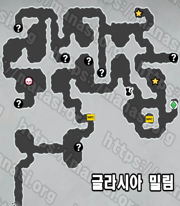  메타포 : 리판타지오 – 글라시아 밀림 지도 및 수집품 공략