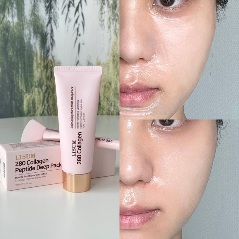 바르는 콜라겐팩 물광 효과 좋은 리숨 콜라겐 필오프팩