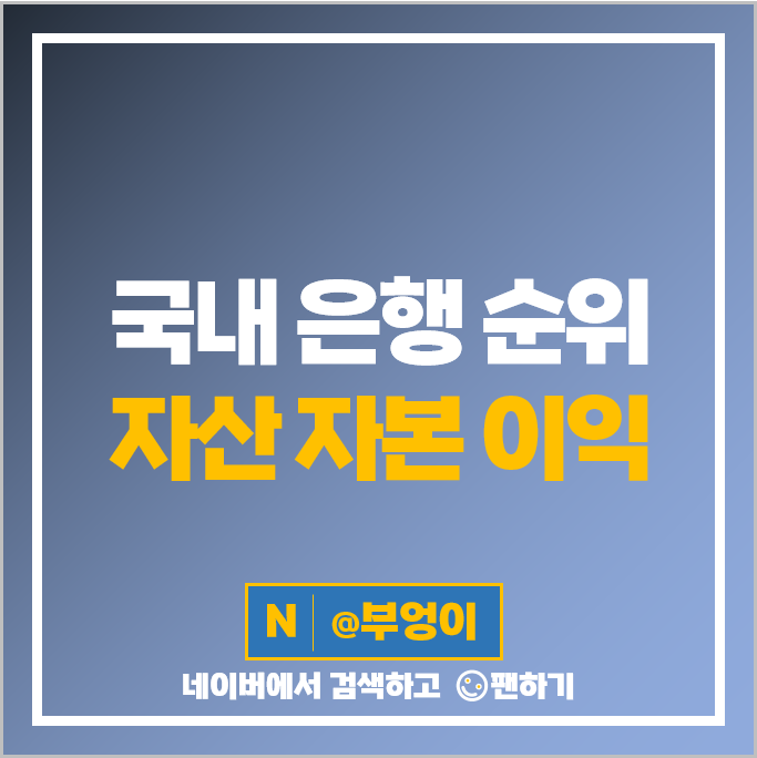 1금융권 은행 순위 자산 자본 매출 순이익 국내 은행계정 부문 1금융권 은행 순위 자산 자본 매출 순이익 국내 은행계정 부문