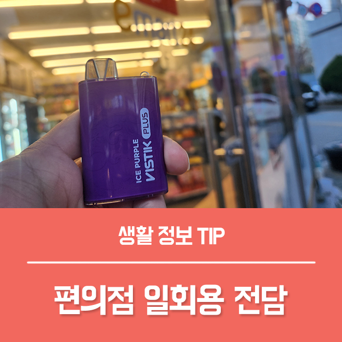  편의점 일회용 전담 대용량 일회용 전담 전자담배액상 기계 추천, 비스틱 플러스 어때요?