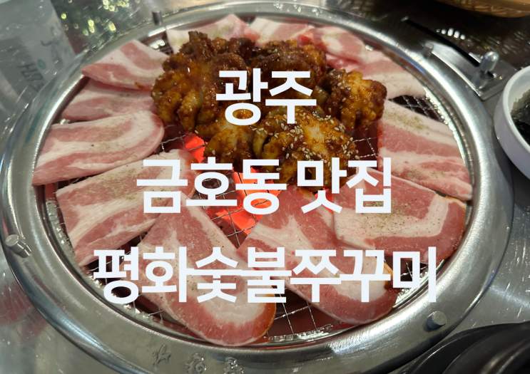  광주 금호동 맛집 - 광주 쭈꾸미 맛집 금호동 숯불쭈꾸미 맛집 "평화숯불쭈꾸미"