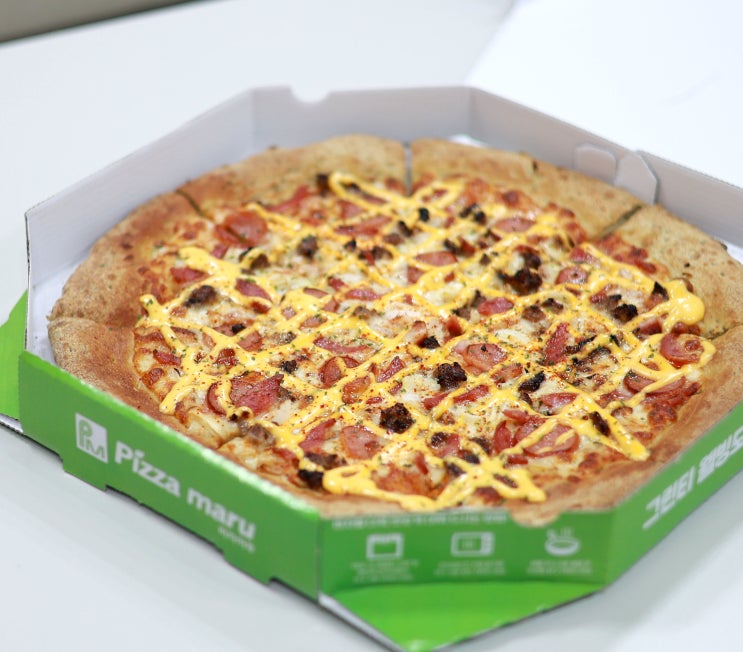  피자맛집 피자마루 신메뉴 아메리칸체다 피자 맛있어!