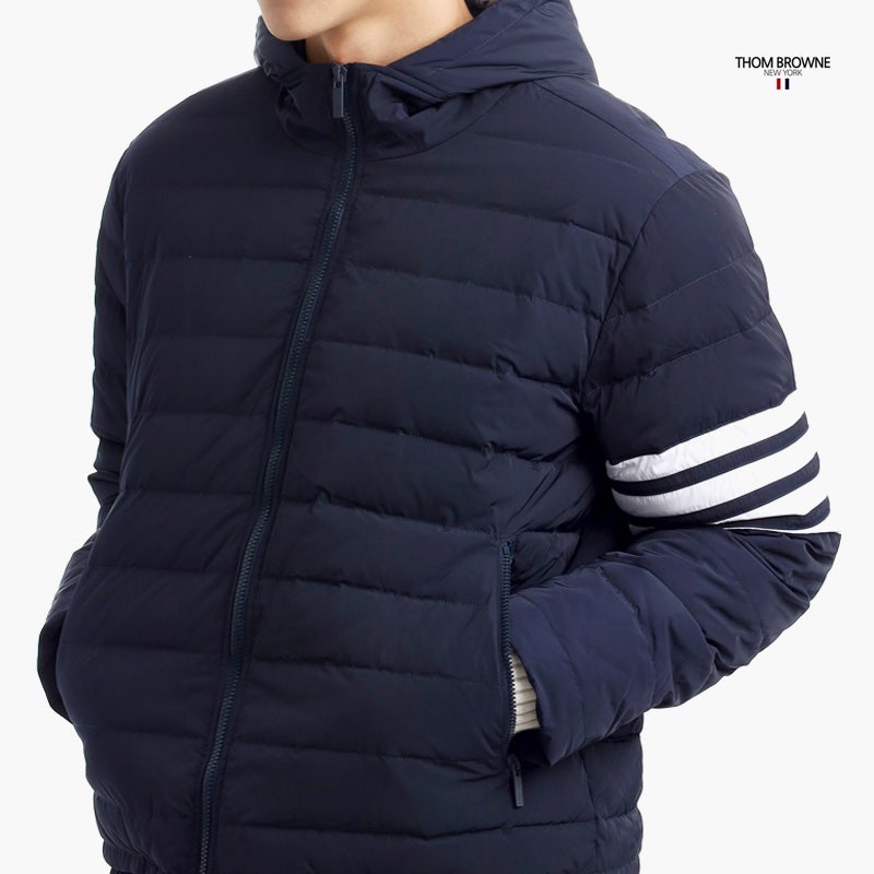 톰브라운 DOWNFIELD 트윌 4바 구스다운 패딩 자켓 NV