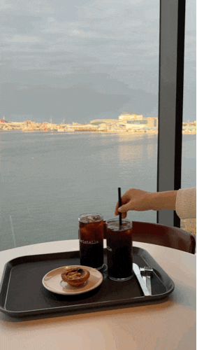  속초 오션뷰 카페, 통창으로 즐기는 청초호뷰 마리스텔라!