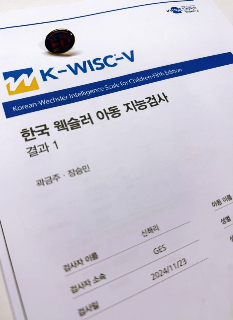 우리 아이가 영재라고?! 웩슬러 지능검사 비용 및 후기_ GES 영재교육센터 : 네이버 블로그