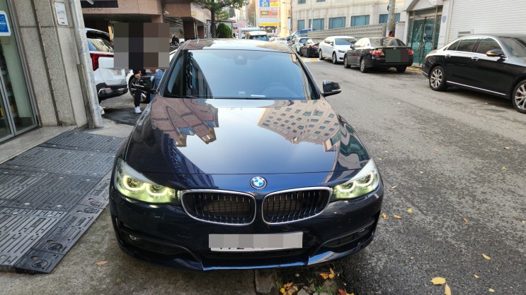  인천 BMW 3GT 애플 카플레이 활성화 아이나비 Z9500 블랙박스 장착