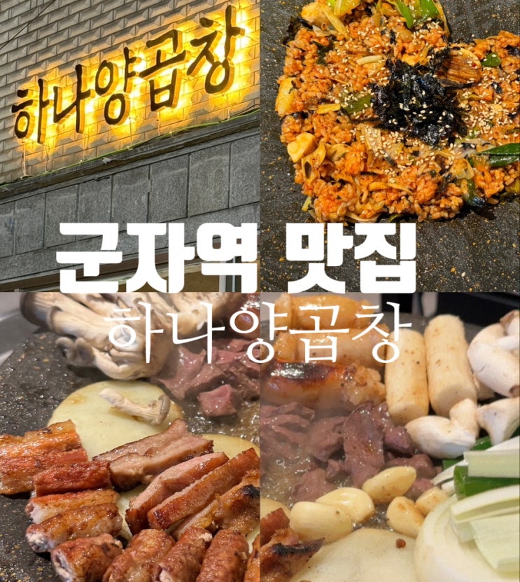  군자역 찐맛집 하나양곱창 곱이 가득한 인생곱창을 만나다