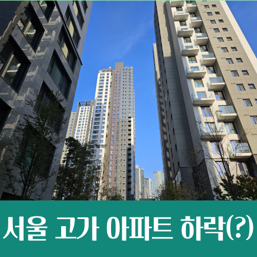  서울 고가 아파트 10억씩 뚝? 팩트체크 해봅니다