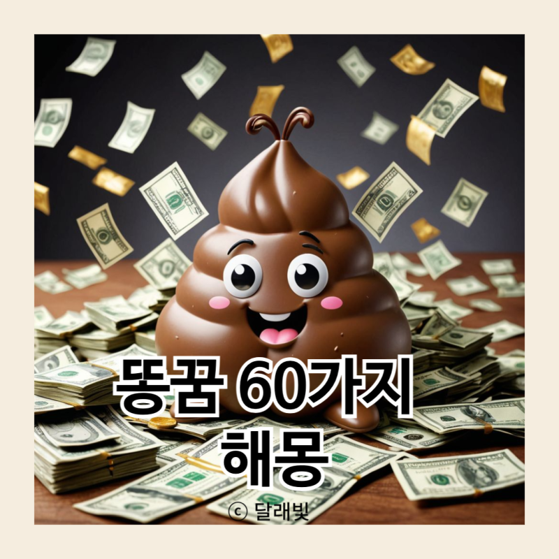 똥꿈 해몽 60가지 똥 싸는 꿈