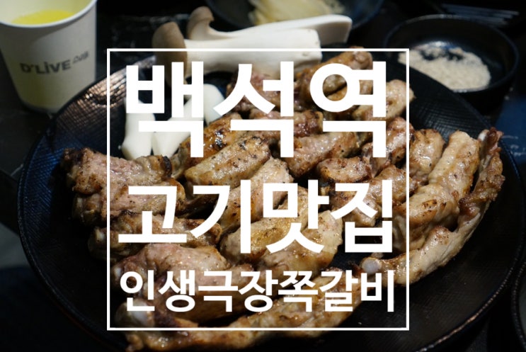  백석역맛집 육즙가득한 인생극장쪽갈비 고양백석점
