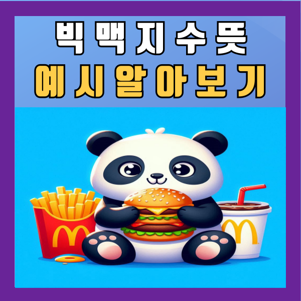  빅맥지수 뜻 예시 알아보기