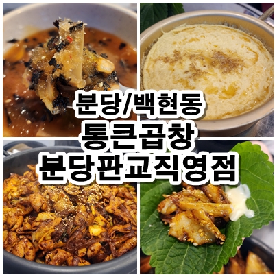  [성남] 곱창 맛집은 바로 여기! 통큰곱창 분당판교점