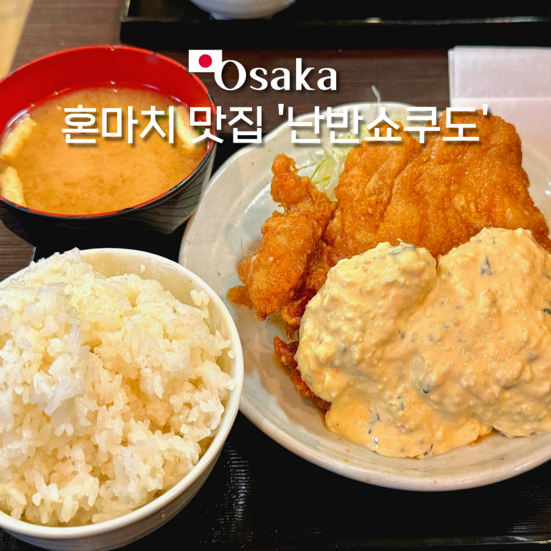 오사카 혼마치 치킨난반 맛집 난반쇼쿠도 Nanban Shokudo