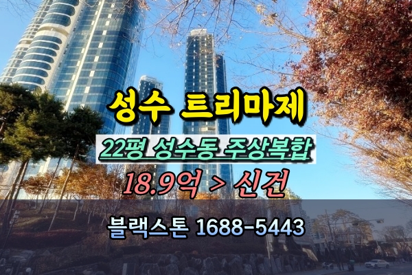  서울숲트리마제 경매 22평 성수동 주상복합 아파트