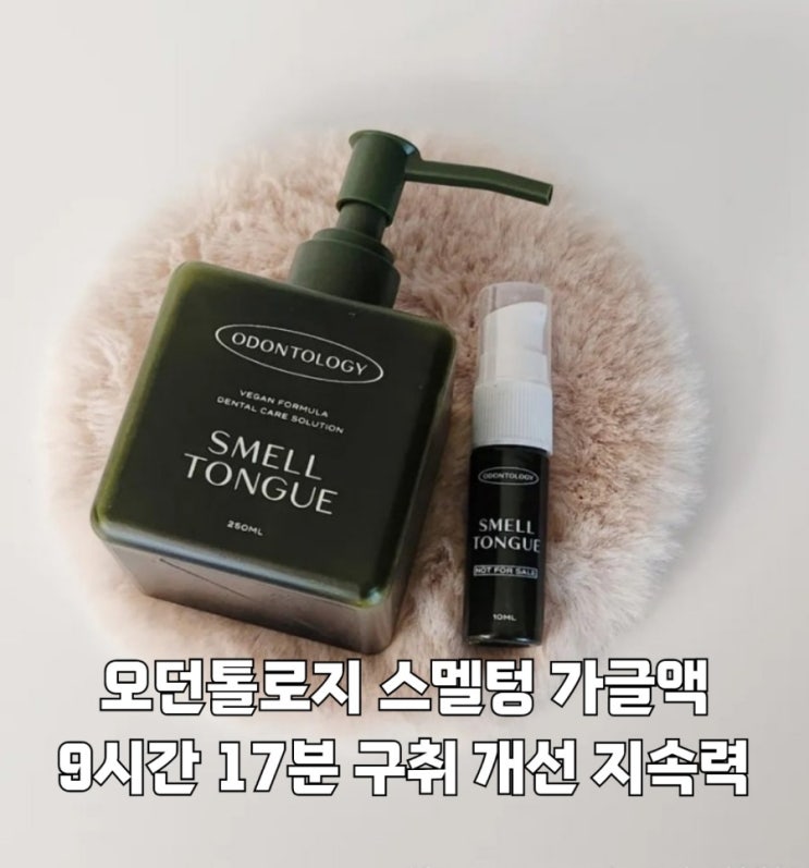  가글액 추천 오던톨로지 스멜텅 구취개선 가글액