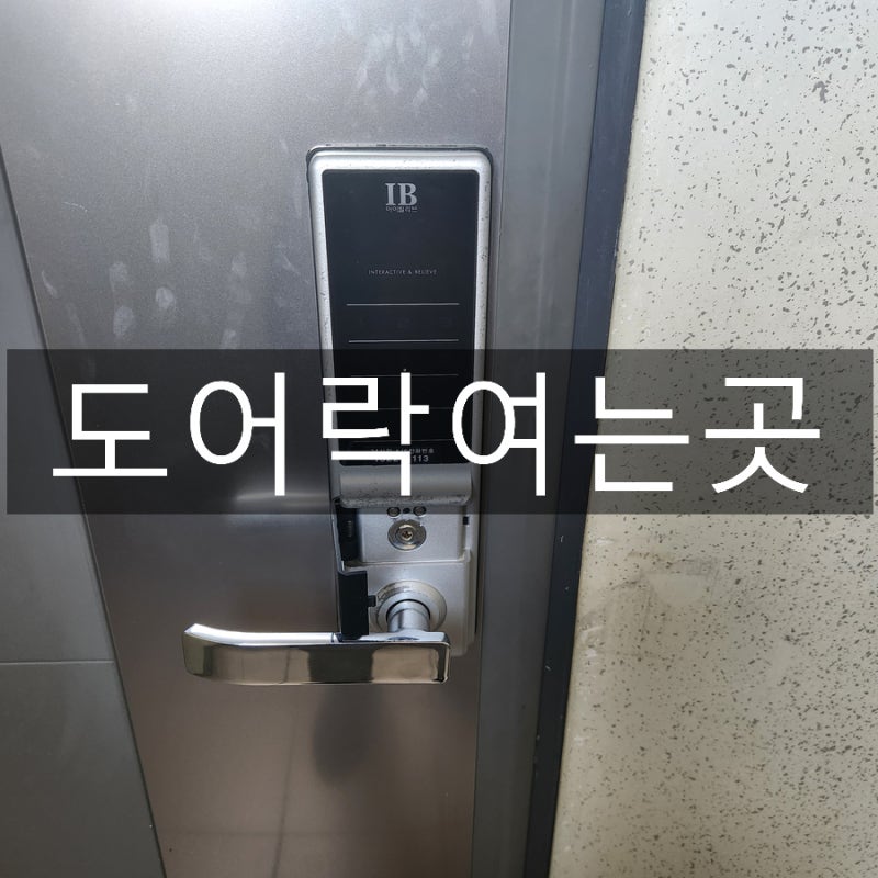 "도어락이 먹통이예요!" 정관 이지더원3차 고장으로 잠긴 아이빌리브 도어락 파손하지않고 ....
