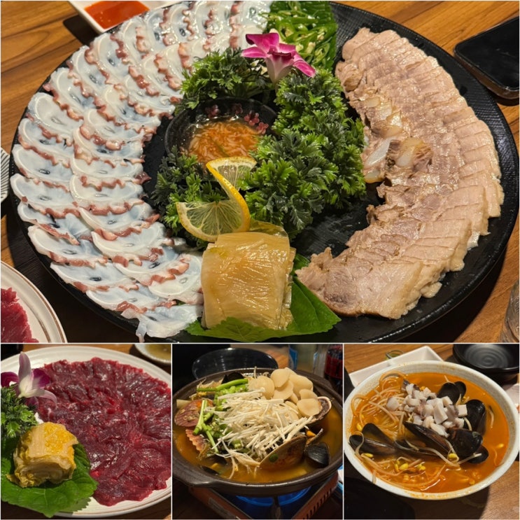  선릉역 맛집 문어랑 상록점 뭉티기, 문어삼합 역삼 회식 장소