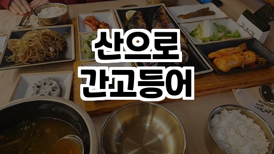  생선구이의 새로운 패러다임, 산으로간고등어에 가다!