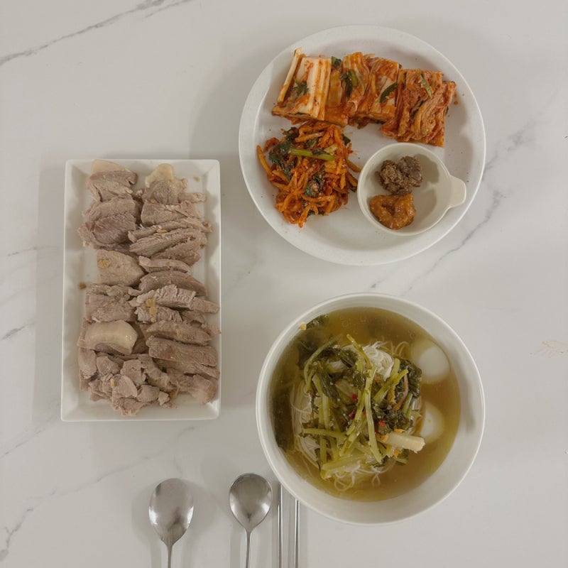 목살 수육/ 촉촉한 구이용 목살 수육 아기 유아식