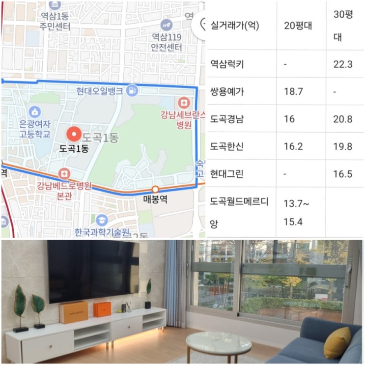  양재동임장 도곡임장 쌍용예가 역삼럭키아파트