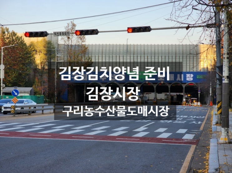  김장김치양념 준비는 구리농수산물도매시장 배추무경매장