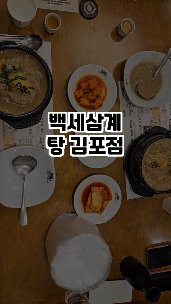  김포의 건강한 맛, 백세삼계탕 김포점에서 면역력을 강화하세요!