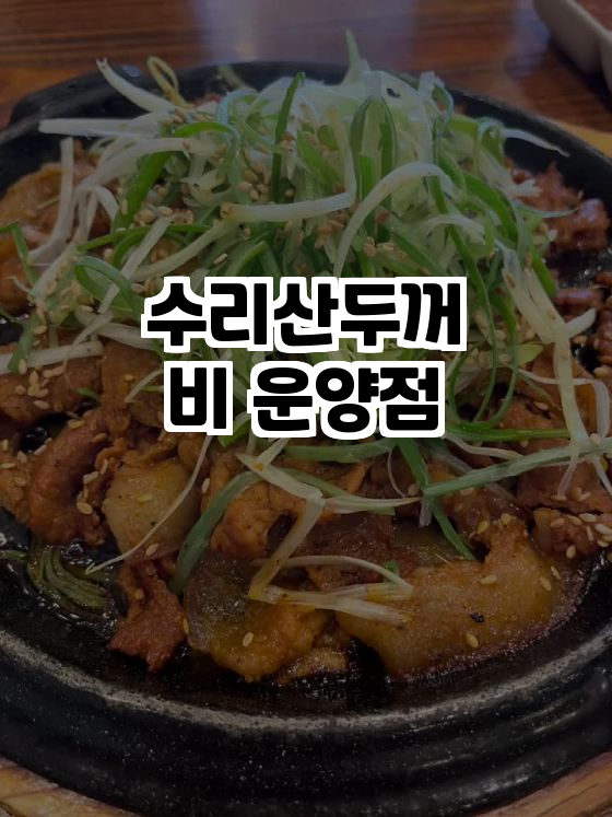  김포 맛집의 새로운 명소 – 수리산두꺼비 운양점