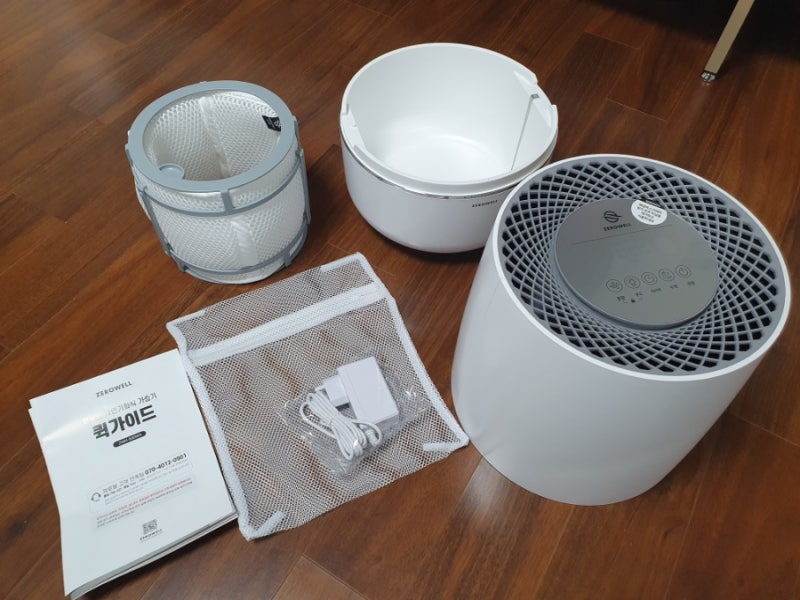제로웰 자연기화식 가습기 청소, 필터 세척, 사용후기(ZWH-500W)