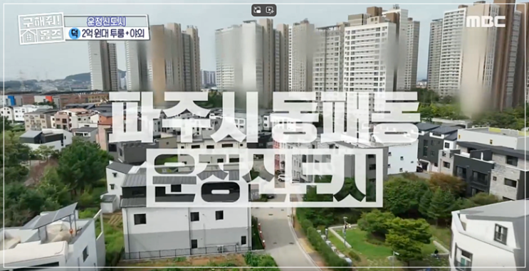 경기 파주 운정신도시 투룸 구해줘홈즈 223회 박태환 <b>이형택</b>... 