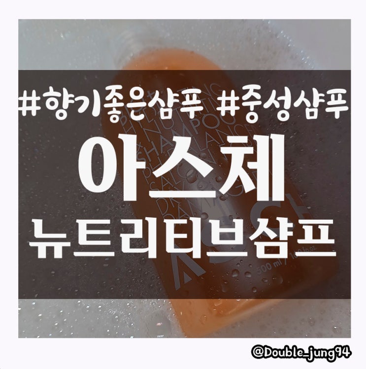  자극이 적고 향기 좋은 미용실 샴푸 아스체 뉴트리티브 샴푸