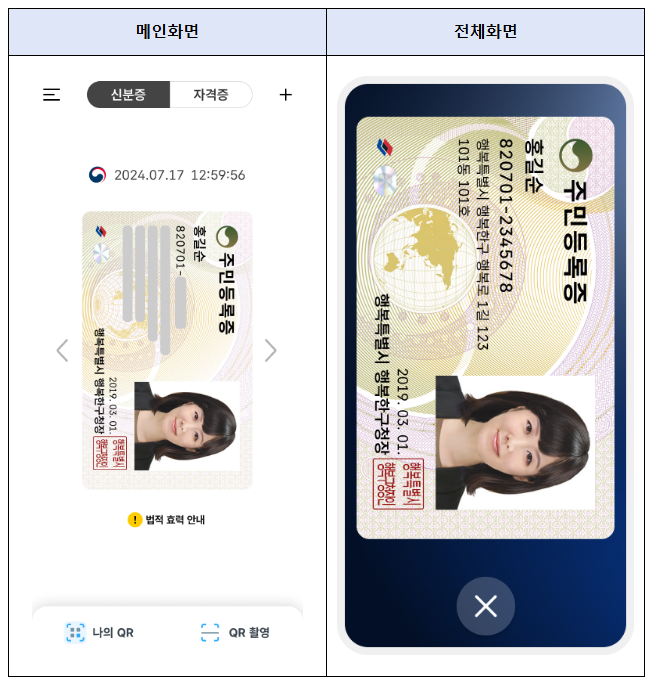 주민등록증, 56년 만에 모바일 발급 제도기반 갖추다 주민등록증, 56년 만에 모바일 발급 제도기반 갖추다