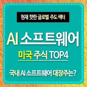 미국 AI 소프트웨어 <b>관련주</b> TOP4 or 국내 <b>팔란티어</b>가 될 종목
