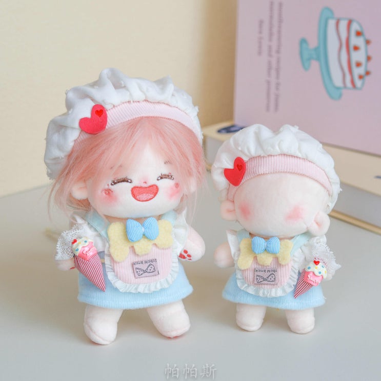  10cm 귀여운 파티시에 세트 인형옷 아이돌인형옷