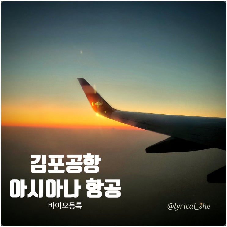 김포공항 바이오등록 후기 국내선 아시아나항공 OZ8913, OZ8911,