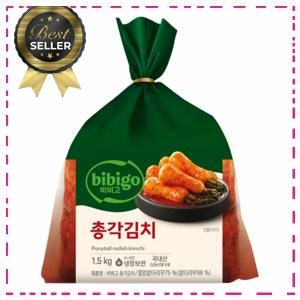 비비고 총각김치1.5kg Bibigo Radish Kimchi 1.5kg Pack, 1.5kg, 2개