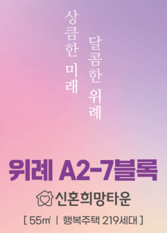  [공공임대][LH][신규모집] 위례 A2-7블록 신혼희망타운 행복주택 입주자 모집 살펴보기