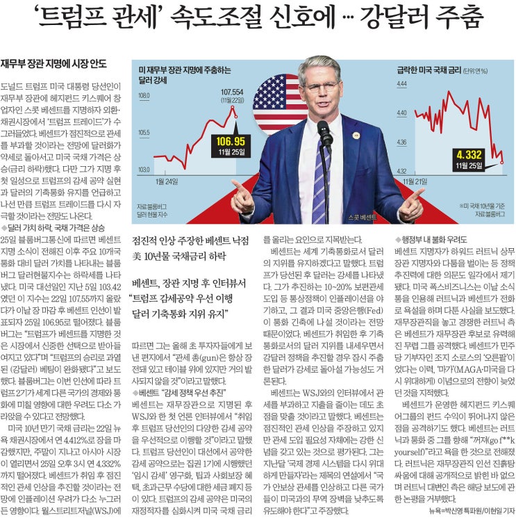 [경제신문스크랩] #<b>이스라엘</b><b>헤즈볼라</b><b>휴전</b> #미국재무장관